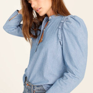 Puff-sleeve Women Top