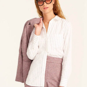 Birdseye Twill-wool Skirt