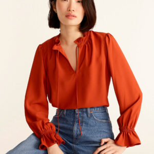 Gathered Ruffle Shirt